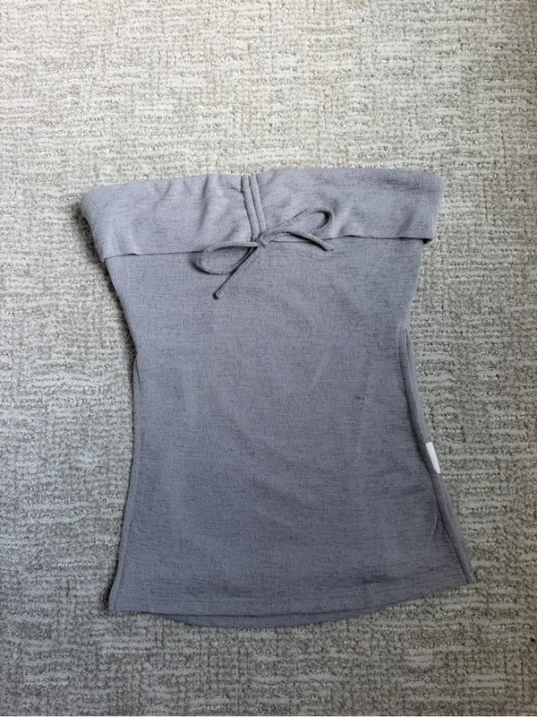 Princess Polly Grey Strapless Tube Top - Image 2