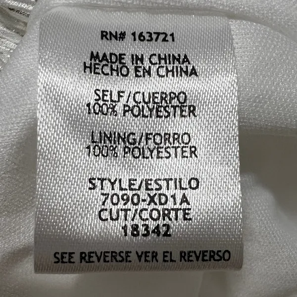 City Studio Elegant white Mini Dress Sz XL - Image 5