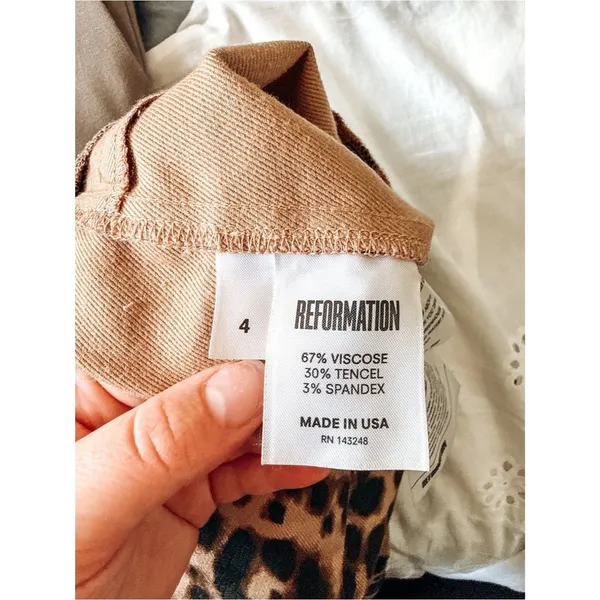Reformation High Rise Leopard Print Skinny Jeans Size 4 - Image 8