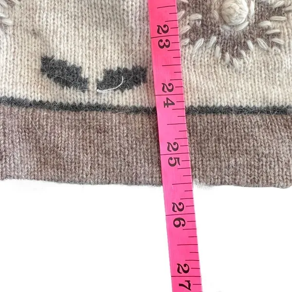 Vintage Bauhinia Lambswool Angora Southwestern Cardigan Sweater M - Image 7