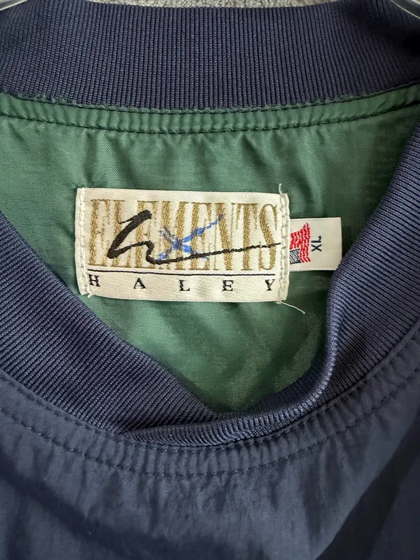 Vintage Pepsi Elements Haley Windbreaker Pullover Jacket Navy Blue XL 90s - Image 3