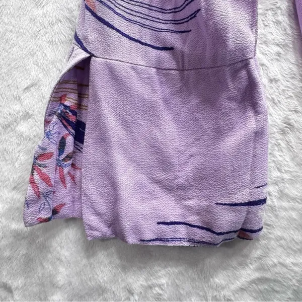 Free People Lavender Boho Tunic Open Shoulder Tie Bell Sleeves Gauzy Flowy Fairy - Image 5
