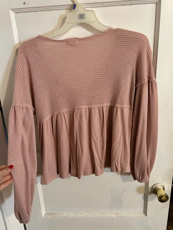 Belk Waffle Knit V-Neck Sweater - Image 2