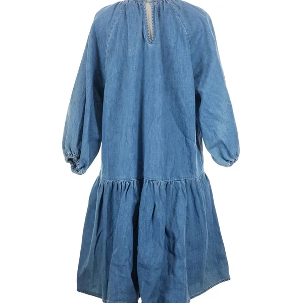 H&M Casual Blue Chambray Denim Dress - Image 2