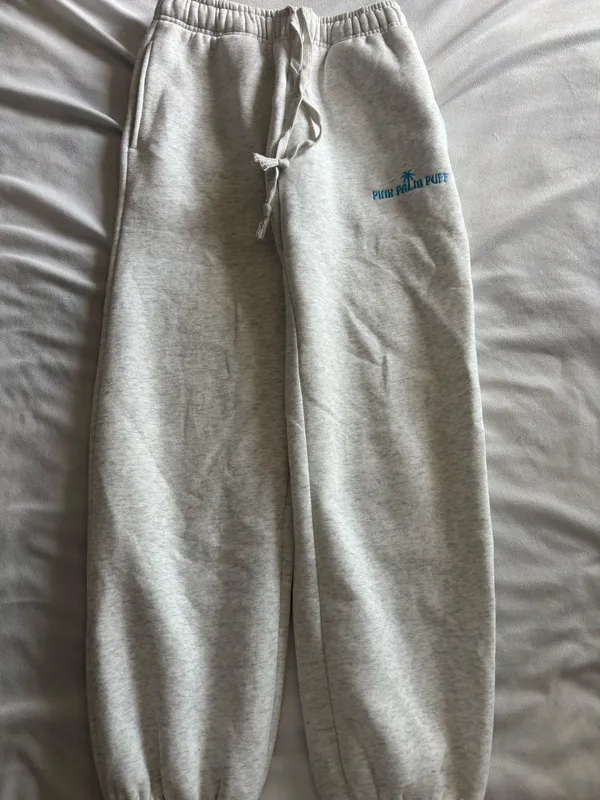 Pink Palm Puff Sweatpants - Image 4