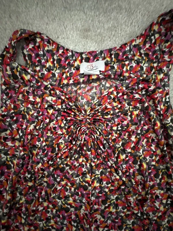 Oh Baby by Motherhood Maternity Sleeveless Ruched Tank Top Size L - Image 2