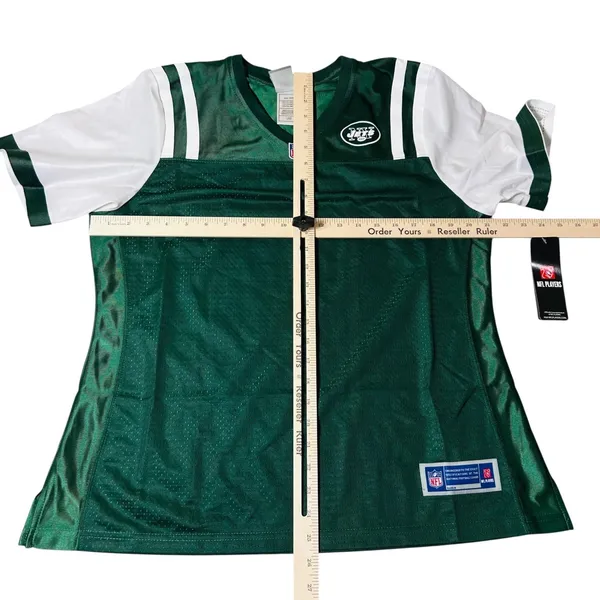 NEW New York Jets Jersey Womens L Green Blank NFL Pro Line‎ 365 Football - Image 5