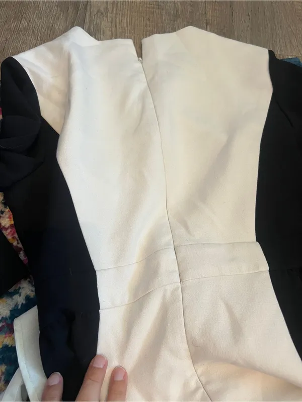 Kate spade black and white colorblock dress size 8 - Image 12