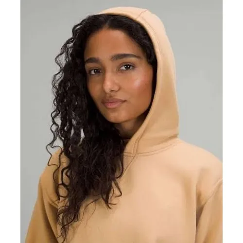 Lululemon All‎ Yours Hoodie Women 8 Pecan Tan Oversized Cotton Fleece NWOT - Image 2