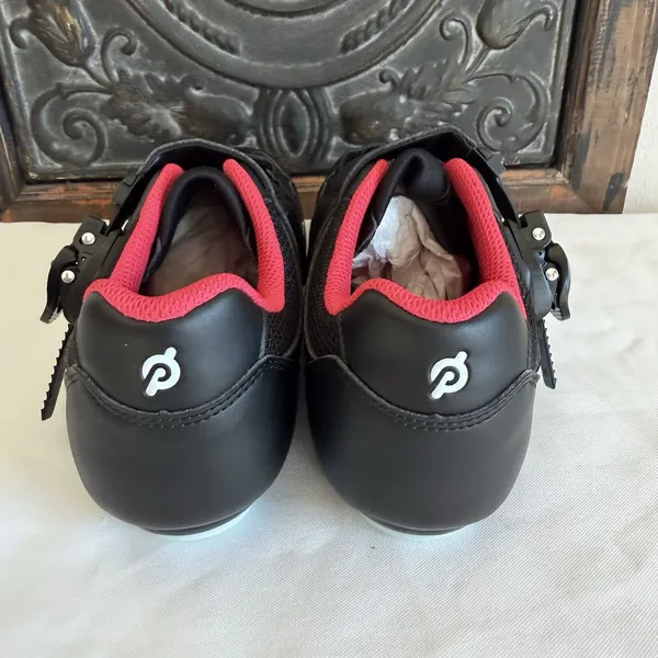 New Peloton Cycling Shoes (cleats included) Size 40 Men's 7 Women's 9 Black Red - Image 5