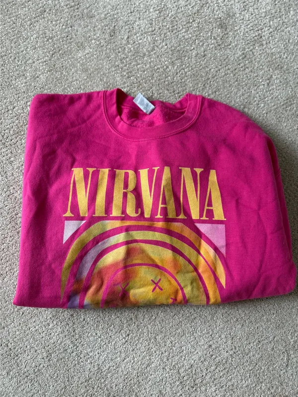 Nirvana Sweatshirt Pink Size L - Image 2