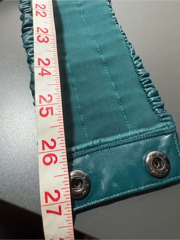 SAVAGE X FENTY Dark Green Faux Leather Bandeau Top - Image 6