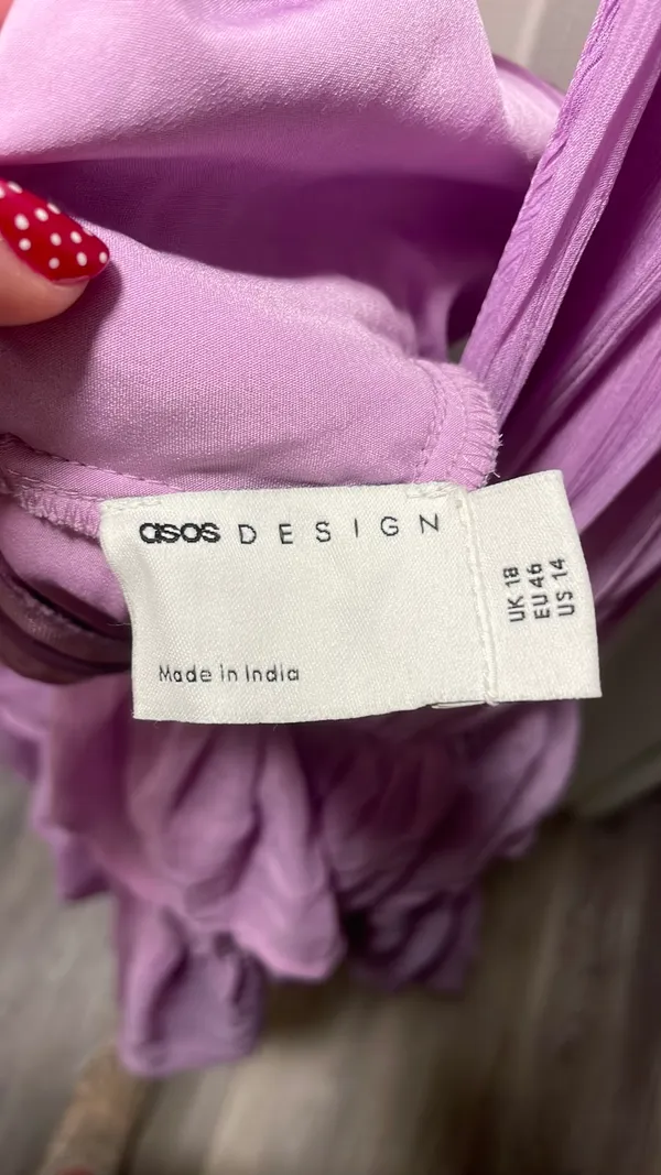 ASOS Design Purple Mini Dress - Image 7