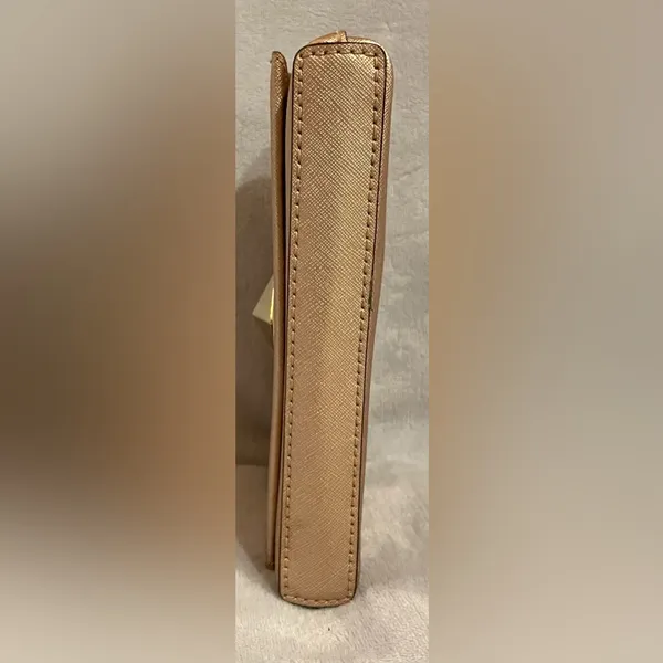 Kate Spade Sally Newbury Lane Rose Gold Crossbody Clutch Metallic Evening - Image 4