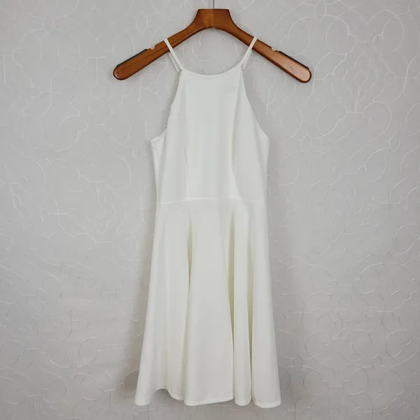Lulus Womens Irresistible Charm Dress X Small White Fit & Flare‎ Mini - Image 10