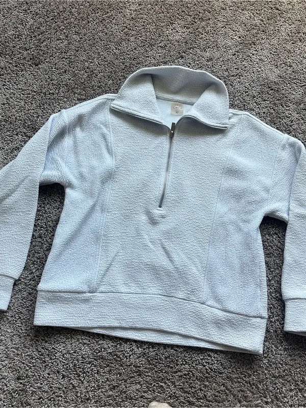 CALIA by Carrie Underwood Light Blue Half-Zip Pullover - Image 2