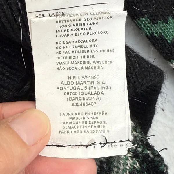 Aldomartins Wool Alpaca Blend Sweater Fair Isle Knit Pullover Size 4‎ - Image 7