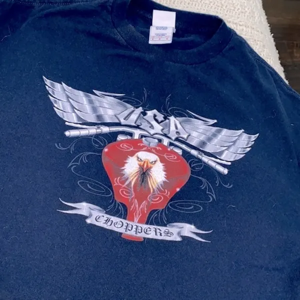 Tennessee River T-shirt choppers eagle graphic size medium - Image 4