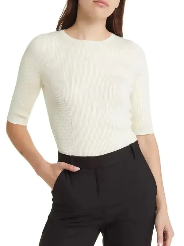 FAVORITE DAUGHTER The Park Avenue Rib Top - Image 10