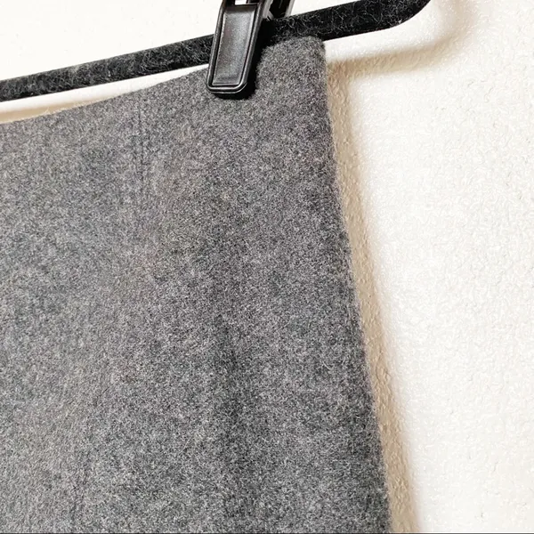 Madewell Boulevard Charcoal Grey Wool Skirt Size 2 - Image 3