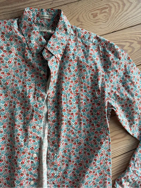 J.Crew Secret Wash Slim Untucked Floral Shirt - Medium Short size m petite - Image 2
