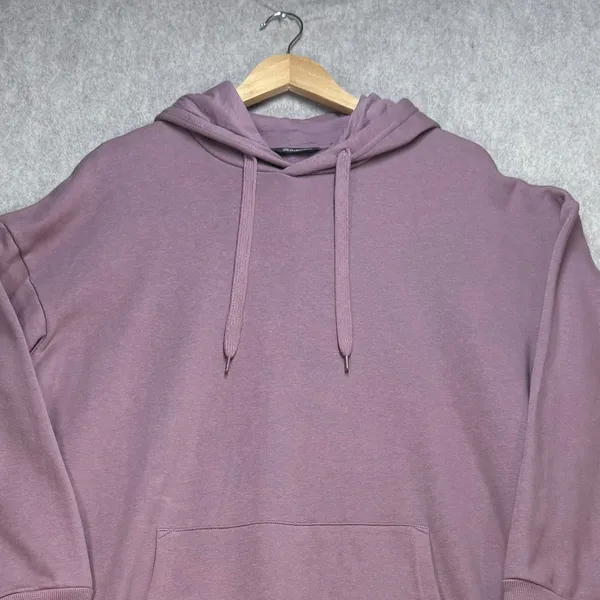 Admiral Womens Large‎ Longline Hoodie Sweatshirt Dress Mauve Purple Athleisure - Image 9