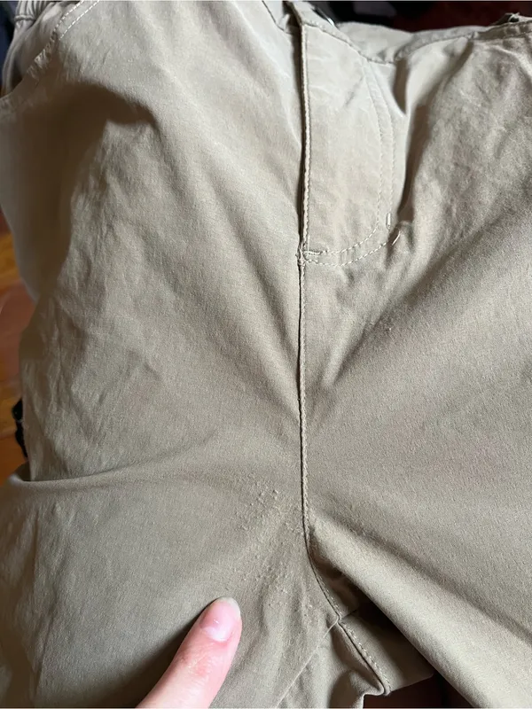 Women's Taupe Cargo Utility Pants with Zip Pockets - Image 8