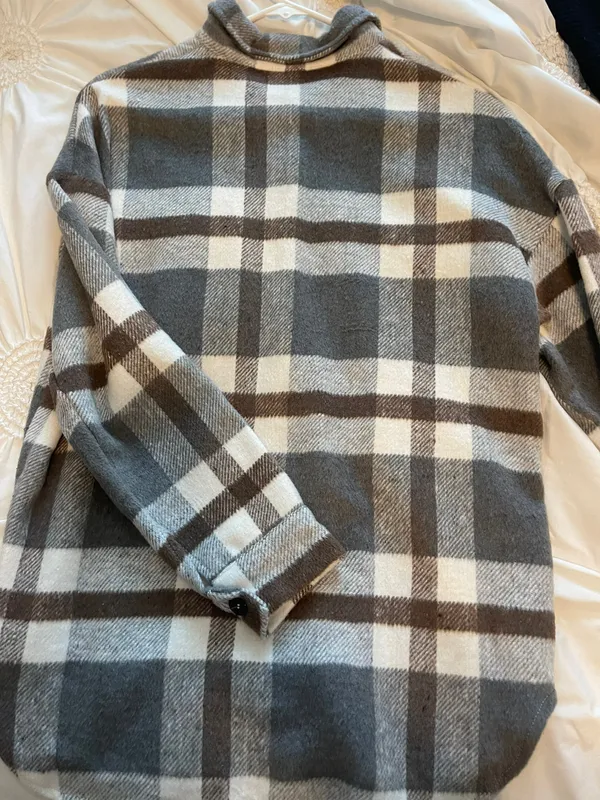 Flannel Print Top - Image 2