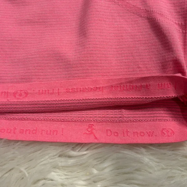 Lululemon Swiftly Tech V neck short sleeve athletic tee top flash pink size 10 - Image 7
