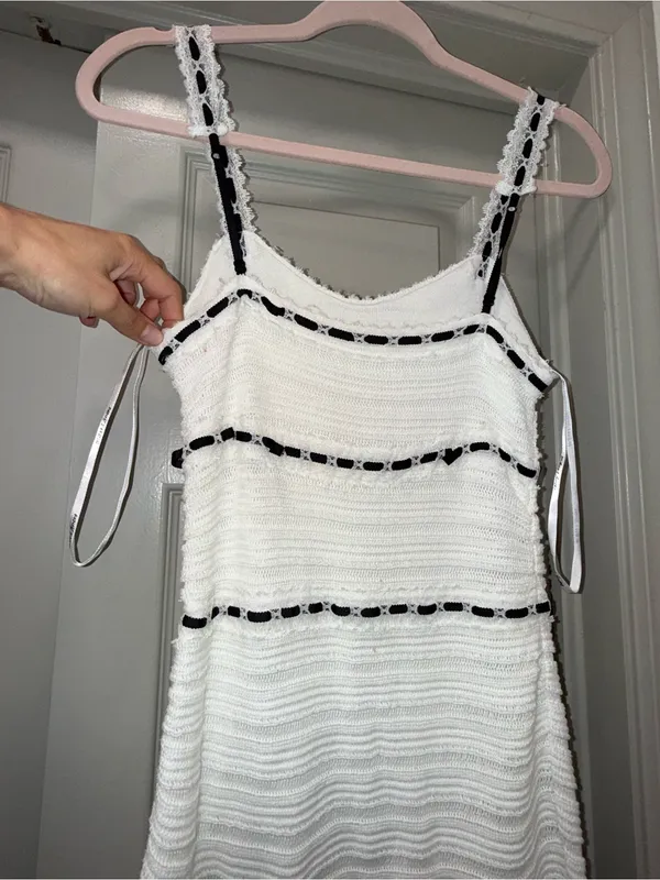 For Love And Lemons The Mayfair White‎ crochet Maxi Dress size XS - Image 6