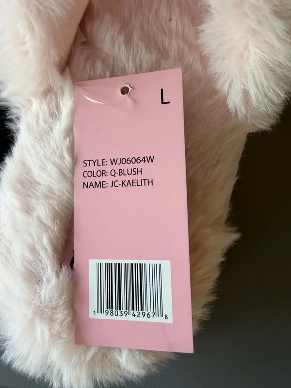 Juicy Couture NEW Women’s Kaelith Blush Faux Fur Slipper Size L (9-10) - Image 7