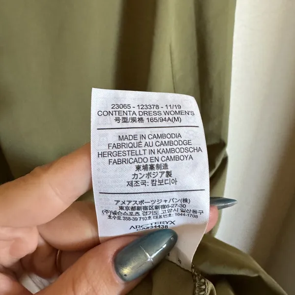 Arcteryx Contenta Dress Sleeveless‎ Size Medium Moss Green UPF 40 Sporty Outdoor - Image 6