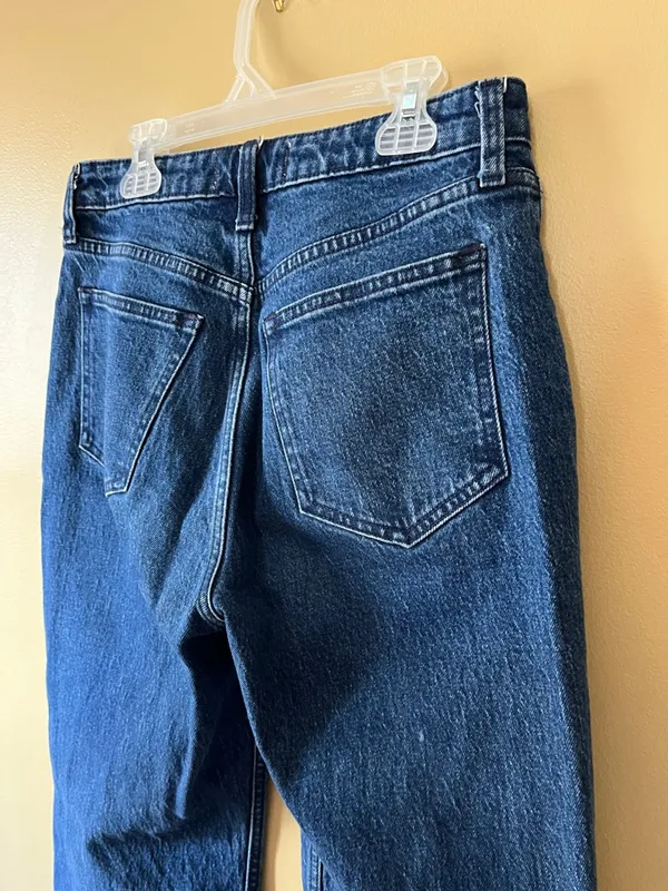 Abercrombie The 90s Relaxed Jean High Rise Blue Wide-Leg Jeans - Image 5