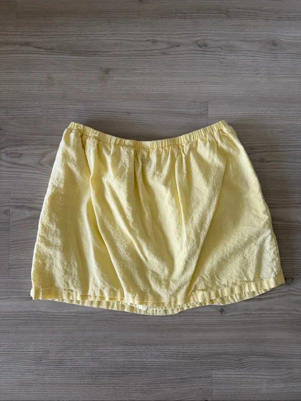 Seven Wonders Butter Yellow Mini Skirt - Image 4