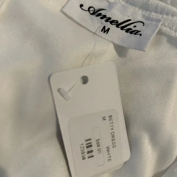 NWT Amelia BETTY DRESS Color White Sz‎ M - Image 11