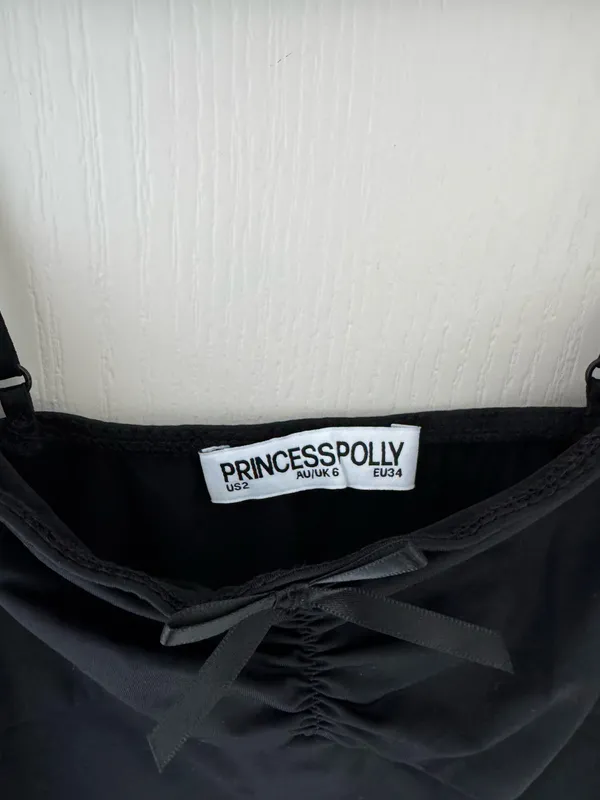Princess Polly Vihaann Top in Black - Image 4