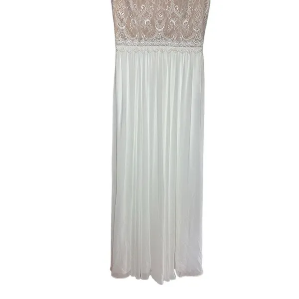 NEW Dress the Population gorgeous flowy white tan wedding formal dress sz S‎ - Image 10