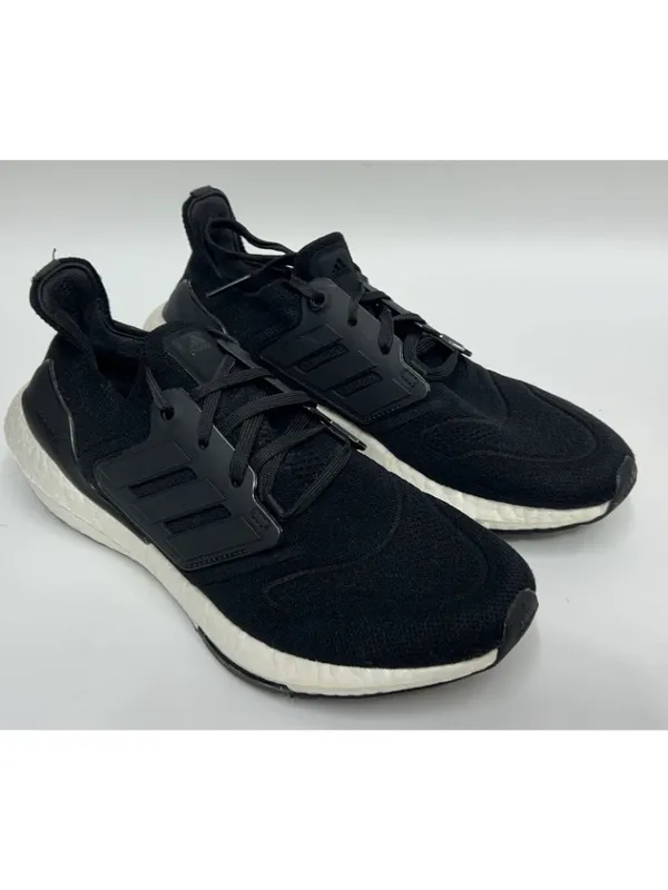 Adidas Ultraboost 22 Shoes Womens Size 9 Black Knit Running Sneakers GX5591 - Image 2