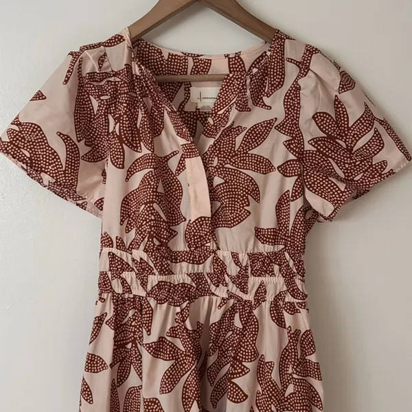 Anthropologie XS The Somerset Maxi Floral Print Dress - Image 4