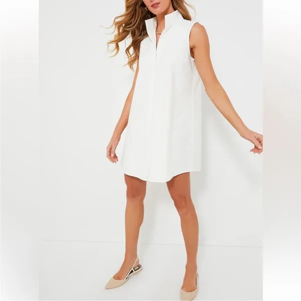 TUCKERNUCK White Sleeveless Charlie‎ Dress L - Image 8