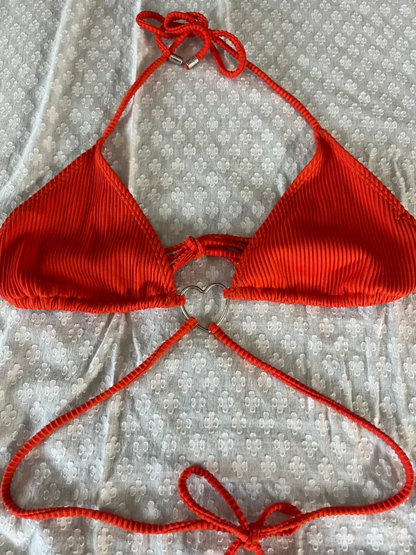 Ribbed Bikini Set Orange Size M - Image 7