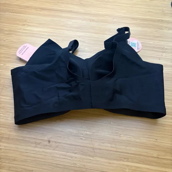 Shapermint Large Black Essential Smoothing Comfort Wireless Bra 13402 Stretch - Image 6