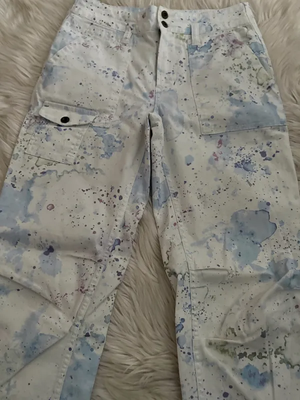 Anthropologie The Wanderer watercolor cargo pants - Image 6