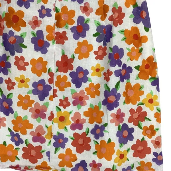 Peppermayo Spring Days Linen Mini Skirt Size‎ 4 NWT Blooming Floral Lined - Image 7
