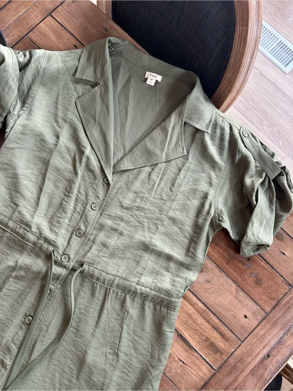 Anthropologie Tiny Heidi Green Jumpsuit M - Image 6