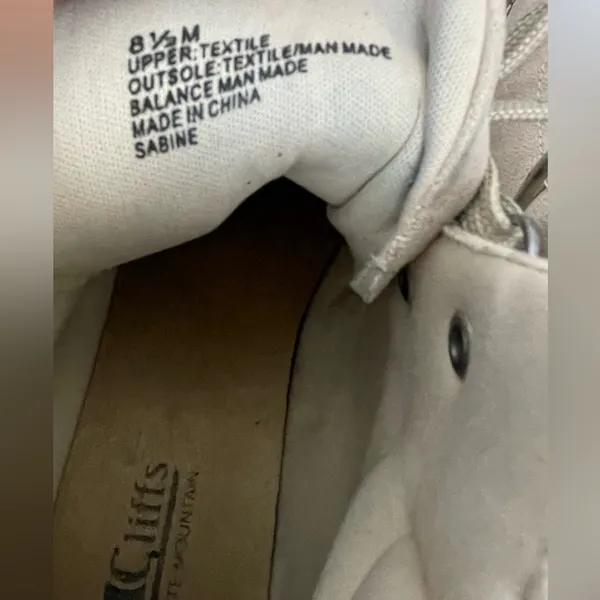 Cliffs by White Mountain”Sabine” Women’s Size 8.5M Hiker Boots Beige(B43)✨✨ - Image 7
