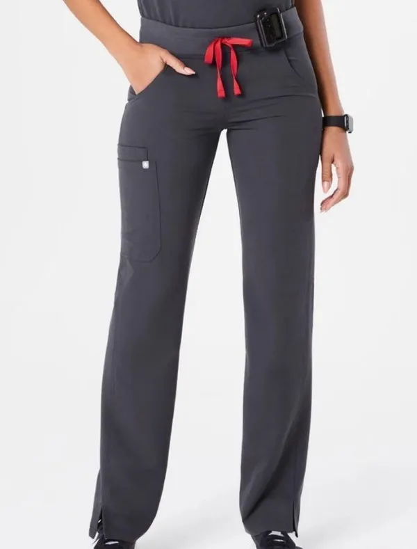 FIGS Grey Kade Cargo Scrub Pants Size Large - Image 6