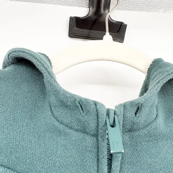 PINK Victorias Secret Womens Love Aspen Graphic Ski‎ Zip Up Hoodie Size XL Teal - Image 3