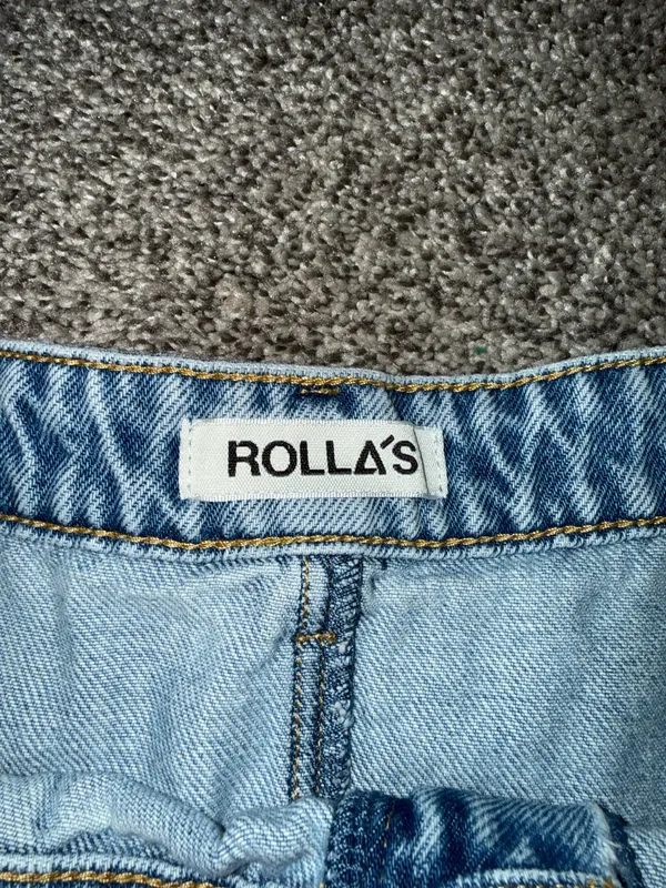 Rolla's High-Waist Pleated Denim Mini Skirt - Image 2