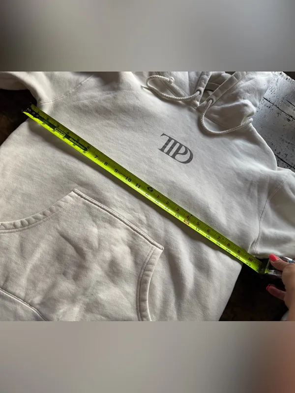 Taylor Swift TTPD The Manuscript Edition Cream Hoodie - Size M - Image 10